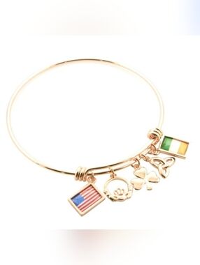 NWOT Rose Gold Charm Bracelet